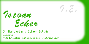 istvan ecker business card
